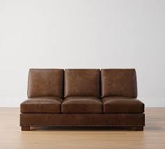 Turner Square Arm Leather Sectional