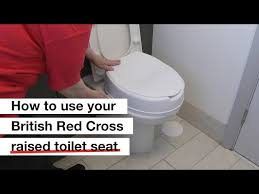 red cross raised toilet seat