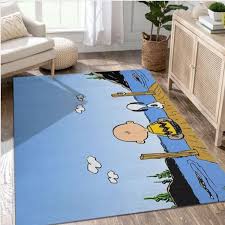 snoopy and charlie brown area rug