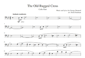 old rugged cross violin sheet