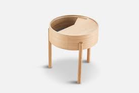 White Oak Arc Side Table By Ditte Vad