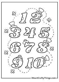 number coloring pages 100 free