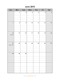June 2015 Calendar Blank Printable Template In Pdf Word Excel
