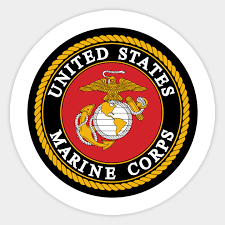 United States Marine Corps logo - United States Marine Corps - Sticker |  TeePublic AU