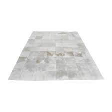 design within reach patch cowhide rug
