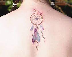 Thigh tattoos that bring out your dreamcatcher. Dreamcatcher Tattoo Etsy