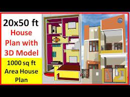 1000 sq ft house plans 20 x 50 house