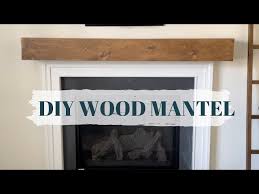 Diy Wood Mantel Fireplace Makeover