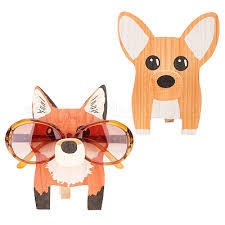 Fox Dog Glasses Holder Display Stand