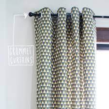 tutorial diy grommet curtains deuce