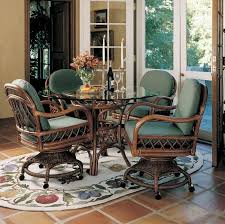 South Sea Rattan Caster Dining Sets