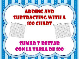 Adding Subtracting With A 100 Chart Sumas Y Restas Con La Tabla De 100