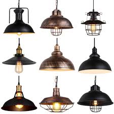 Best Offer 75a18 Loft Vintage Pendant Light Nordic Retro Iron Lights Industrial Hanging Lamp Lighting Fixture For Cafe Bar Home Decor Lampshade Cicig Co