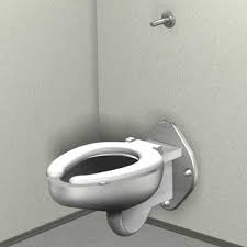 Wall Hung Toilet With Plastic Seat