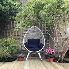 egg patio lounge chair with cushion