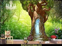 Enchanted Tree Door Wall Decal Fairy