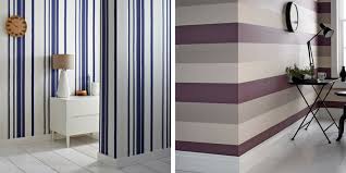 horizontal striped wallpaper b q room