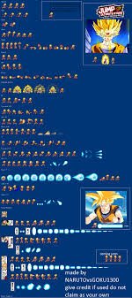 To be able to go head on with jiren using only the regular super saiyan blue . Custom Gohan Sprites By Ultimatedbzfusion13 On Deviantart Sprite Gohan Custom