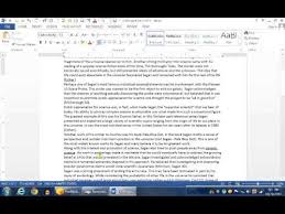 Mla Format In Microsoft Word 2013 Youtube