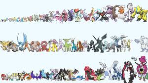 All Legendary Mythical Pokemon From Smallest To Biggest