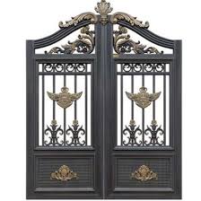 level entry exterior wrought iron gate