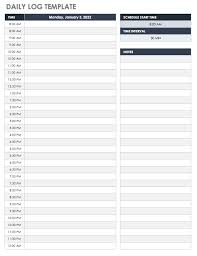 Free Printable Daily Calendar Templates Smartsheet