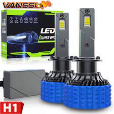 H1 LED Headlight Bulbs, 130W 40000 Lumens Bright LED Headlights, VANSSI  6000K White LED Headlight Conversion Kit V2 - AliExpress