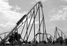 Roller coaster from an amusement park.
