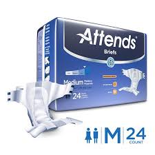 Attends Briefs Unisex With Advanced Dermadry Technology For Adult Incontinence Care Choose Your Size