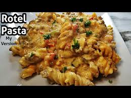 my version of rotel pasta you