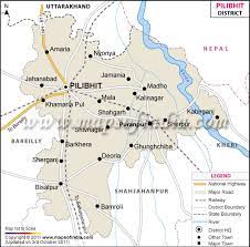 pilibhit district map