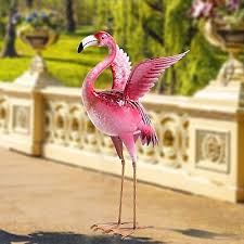 Garden Flamingo Statues Sculptures