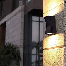 k shaped led wall sconce up and down
