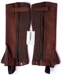 Details About Half Chaps Horse Riding Equestrian Brown Amara All Sizes By Amidale Bnwt
