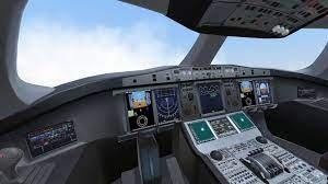 take off the flight simulator