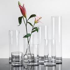 Simple Cylinder Glass Vase Peary Co