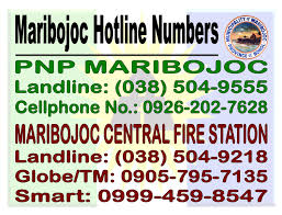 maribojoc hotline numbers maribojoc