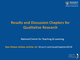Also, discussion provides opportunities to compare results with research of others. Writing Up Results And Discussion For Qualitative Research