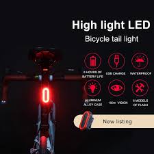 Usb Rechargeable Bicycle Rear Light Cycling Led Taillight Back Lamp For Bicycle Sign Folding Bike Accessories Led Bike Light Bicycle Light Aliexpress