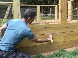 Stain And Seal A Raised Garden Bed