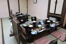 dine using japanese style dining table