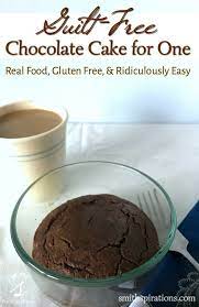 Guilt Free Chocolate Cake For One Real Food Gluten Free And  gambar png