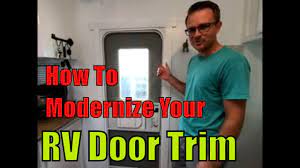 how to update rv door trim step by