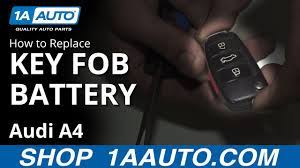 How to Replace Key FOB Battery 04-09 Audi A4 - YouTube