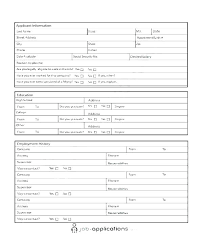 Free Printable Job Application Form Template Excel Azizim Co