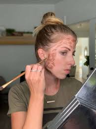 an easy giraffe makeup tutorial using