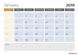 2019 Printable Calendars Monthly With Holidays Yearly Template Lab