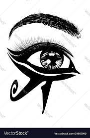 black white egyptian eye makeup royalty