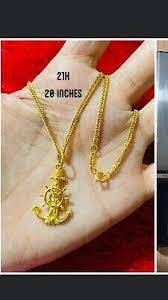 goldnmore 21 karat gold necklace with