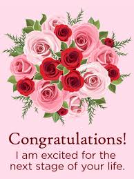 Rose Congratulations Card Birthday Greeting Cards By Davia